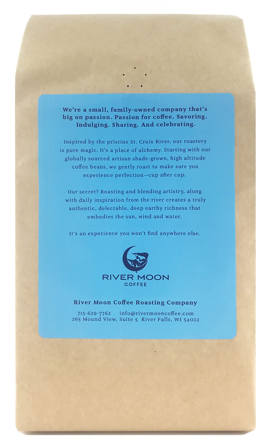 River Moon Coffee, Kona Coffee Whole Bean, Medium Roast, 2 lbs, Kona Waves Hawaiian Blend, Sustainably Farmed, 100% Arabica