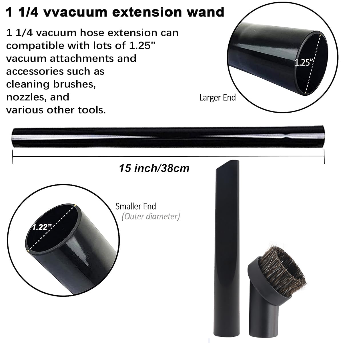 10 Pcs Vacuum Attachments & Brushes for Shark Navigator Lift-Away NV350 NV352 NV355 NV356E & Rotator NV500, Rocket HV301 HV322 HV371 Series Upright Vacuum, 1 1/4" (32mm) Vacuum Accessories Set