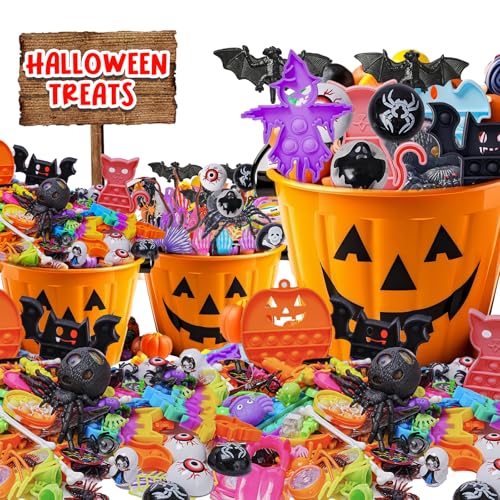 Halloween Party Favors Set with 40+ Fidget Toys for Kids - Bulk Halloween Goodie Bag Stuffers
