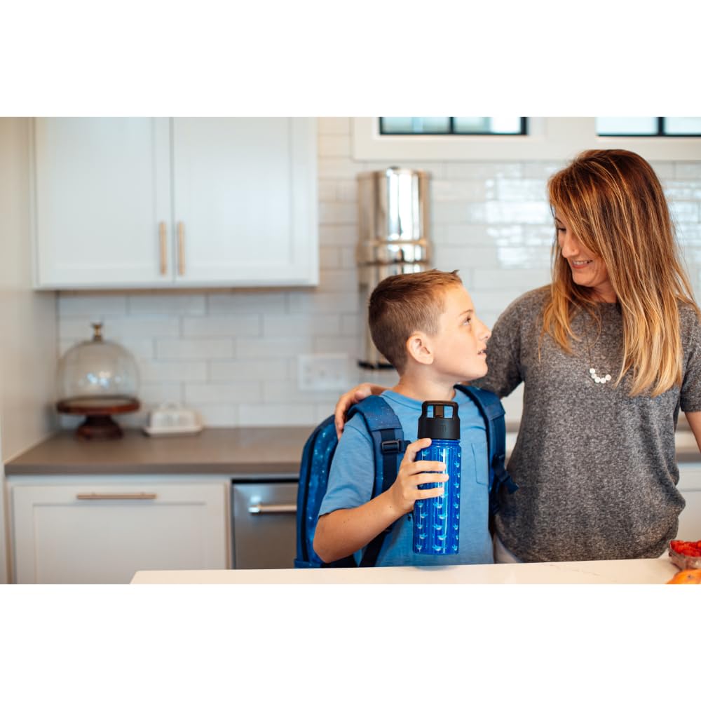Simple Modern Kids Summit Water Bottle with Straw Lid | 18oz Stainless Steel Cup Insulated Tumbler for Toddlers, School | Wheels Up