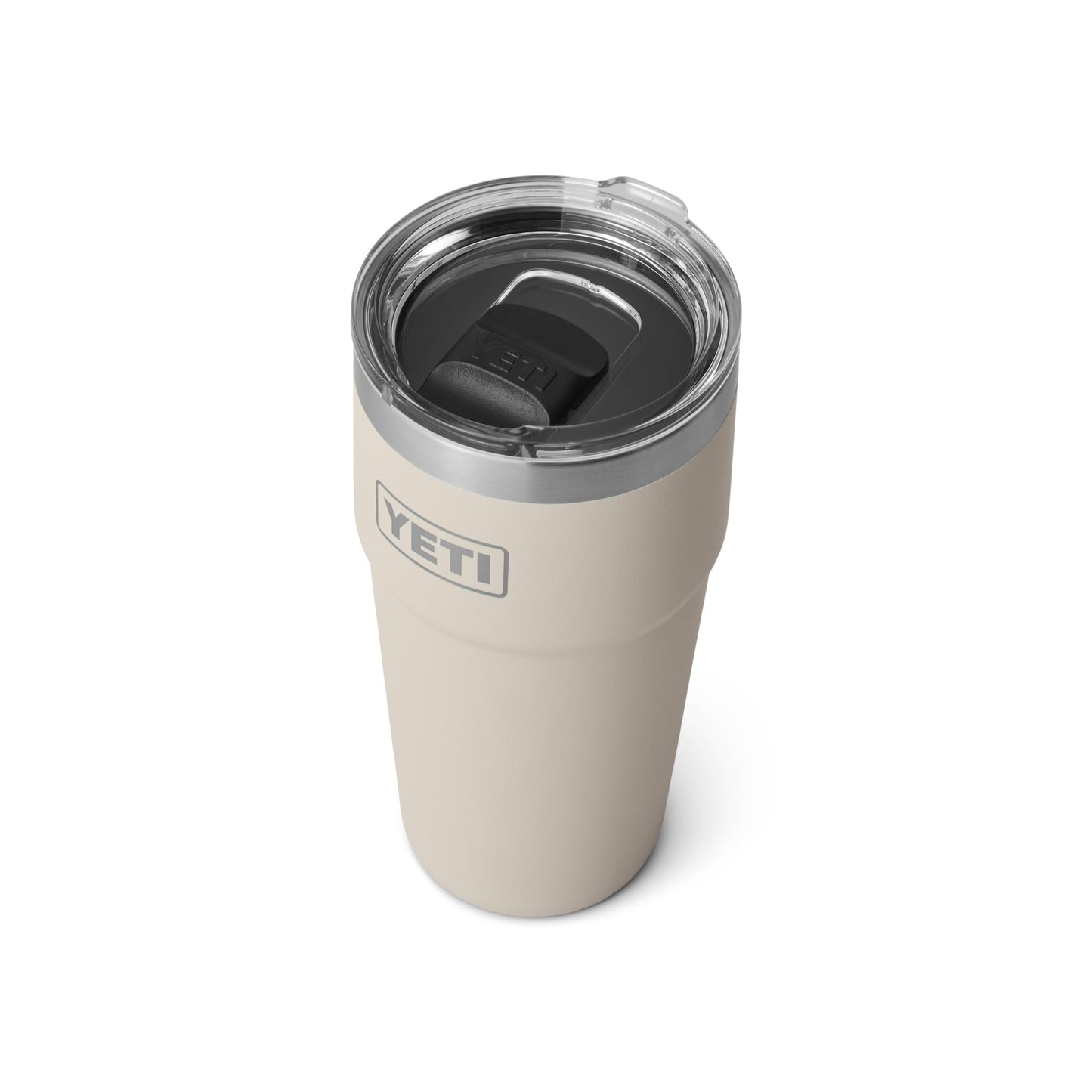 YETI Rambler 20 oz Stackable Tumbler, Stainless Steel, Vacuum Insulated with MagSlider Lid, Cape Taupe