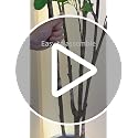 7FT Artificial Citrus Tree - Faux Minimalist Green Tree with Realistic Leaves
