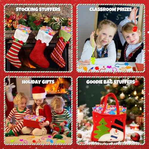 Christmas Sticky Hands Party Favors for Kids 20 PCS, Xmas Toys Gifts Goody Bag Stocking Stuffers for Toddlers, Christmas Pinata Non Candy Treat Bag Fillers, Holiday School Prize Trinkets for Students
