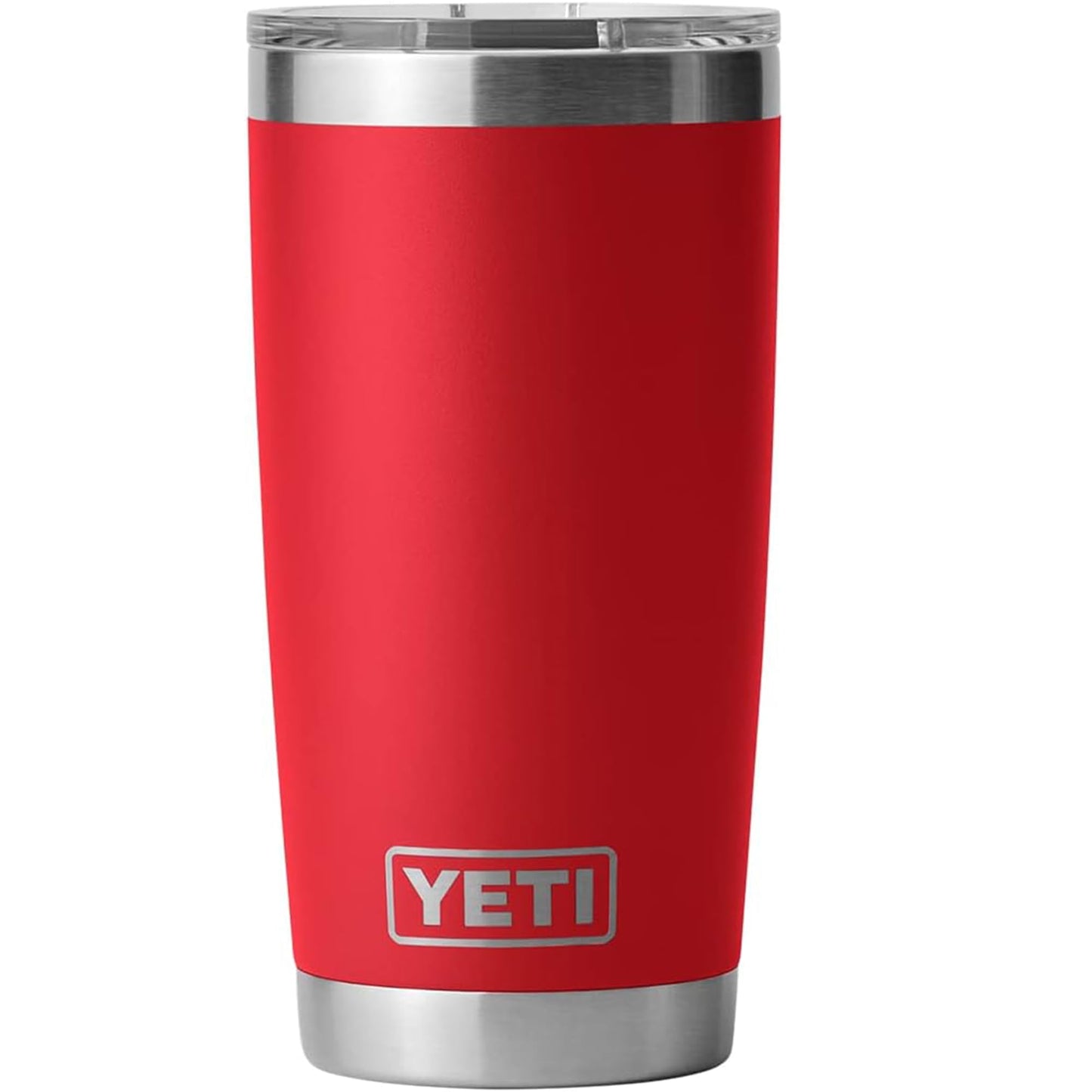 YETI Rambler 20 oz Tumbler, Stainless Steel, Vacuum Insulated with MagSlider Lid, Rescue Red
