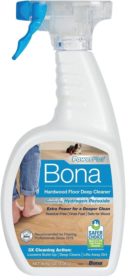BONA Kemi USA Hardwood Floor Cleaner - Powerful 36 oz Solution for Shine & Protection