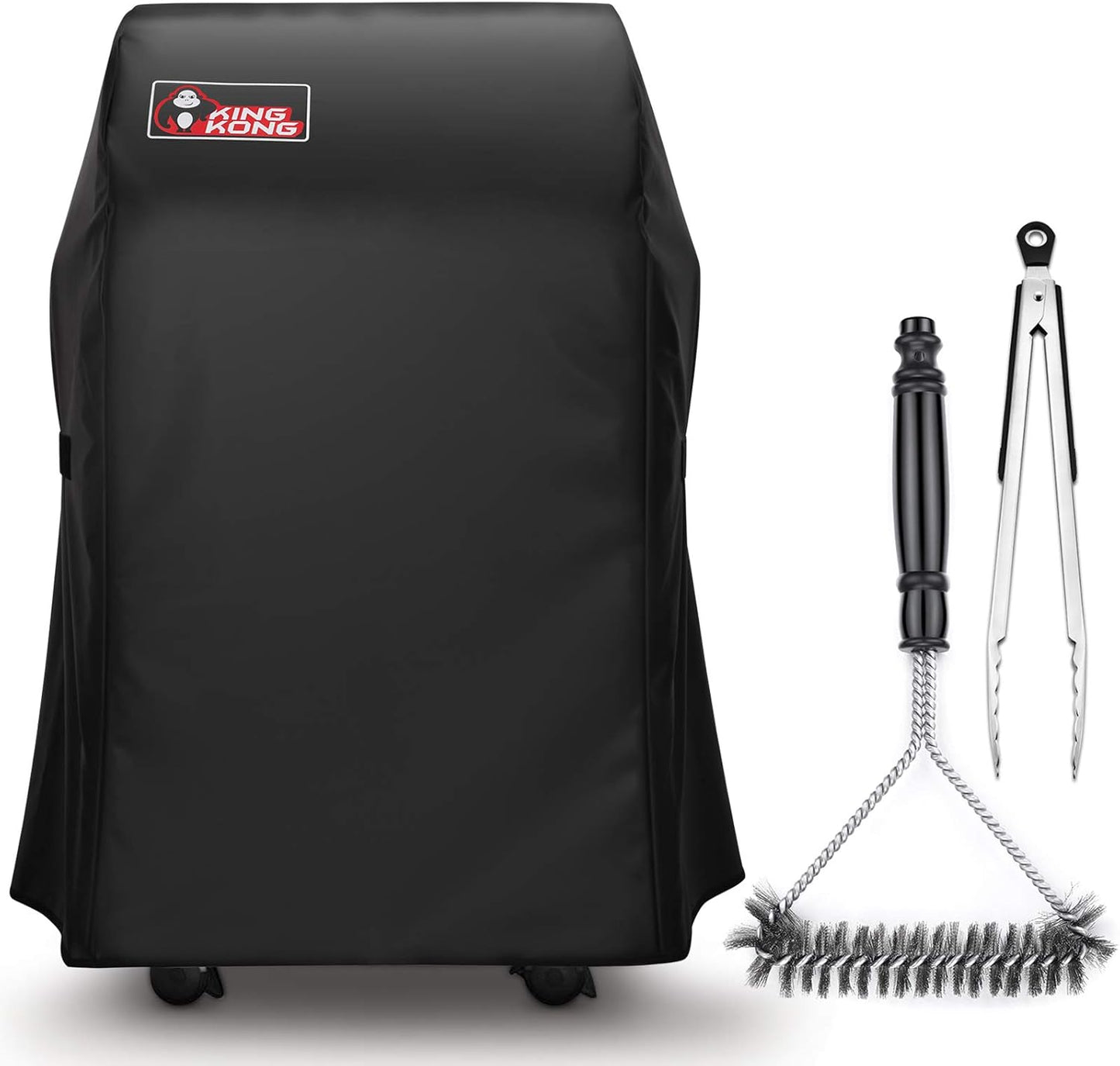 Kingkong 7105 Premium Grill Cover - Fits Weber Spirit 210 Series Gas Grills | Includes Grill Brush & Tongs