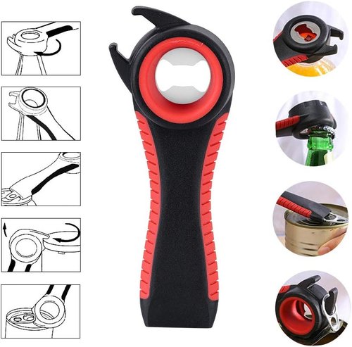 Astofli Jar Opener Set - Easy Twist Lid Openers for Seniors with Arthritis | Includes 2 Rubber Grippers