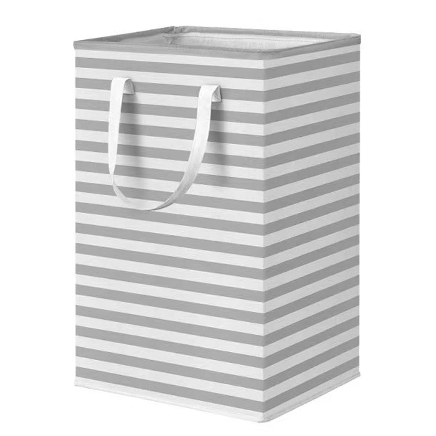 StarHelper Laundry Hamper Large Collapsible Laundry Basket, Freestanding Waterproof Clothes Hamper Storage with Easy Carry Handles for Clothes in Bedroom Bathroom College Dorm for Adults, Gray, 75L
