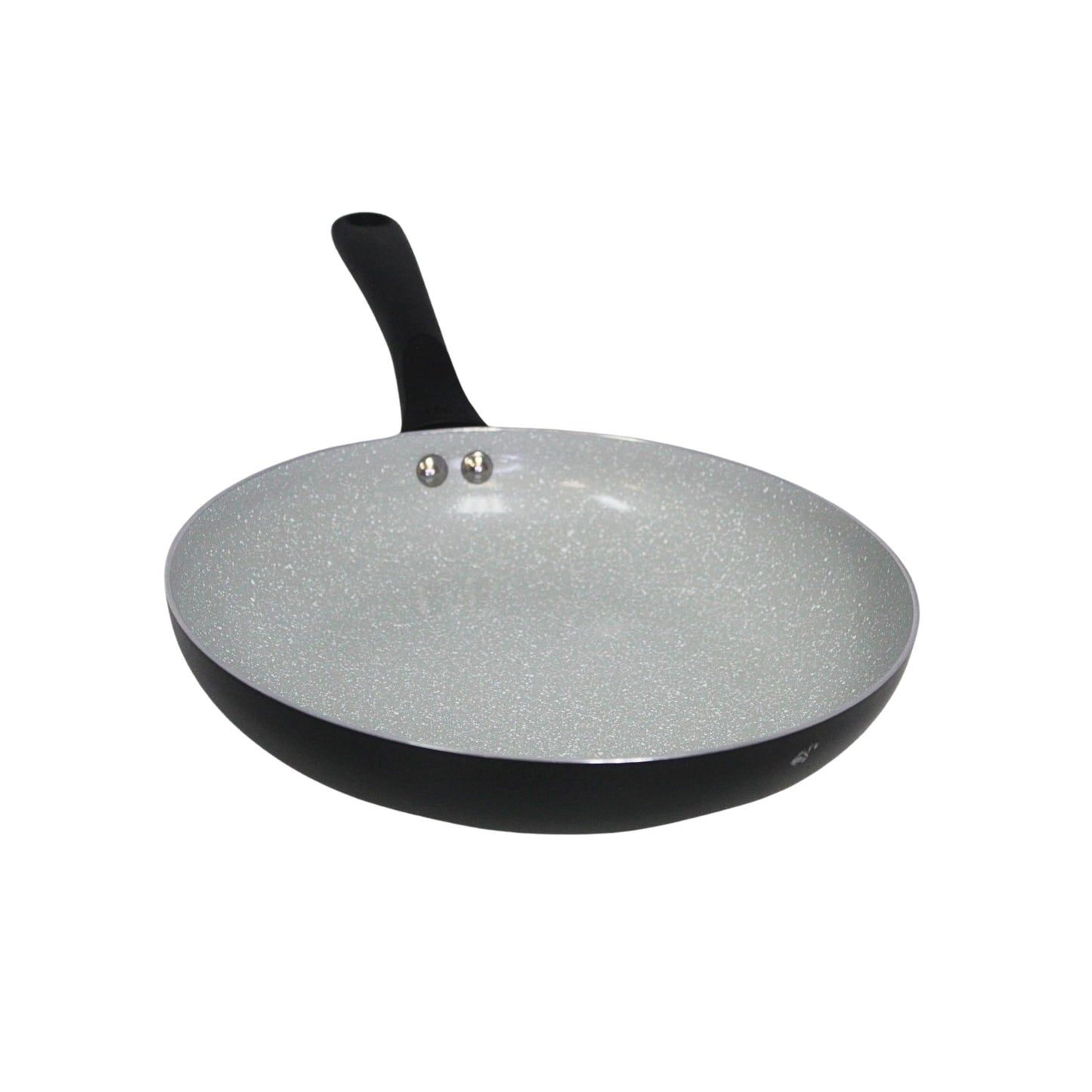 IMUSA Premier Ceramic Nonstick Frying Pan 9.5 in Aluminum Skillet with Cool Touch Handle Gray Speckled Coating Matte Black PTFE-Free Dishwasher Safe for Healthy Cooking