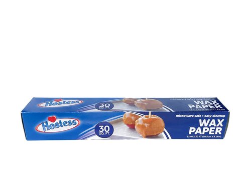 Hostess Wax Paper Roll 30 Sq Ft. Roll Of Wax Paper For Kitchen/Backing - Microwave Safe