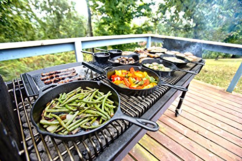 Lodge Cast Iron Skillet Set 3-Piece Bundle - 12, 10.25 & 8 Inch Frying Pans