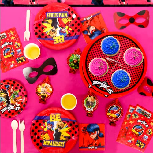 Miraculous Ladybug Party in a Box Kit - Official Licensed Kids Birthday Supplies - Mighty Mojo