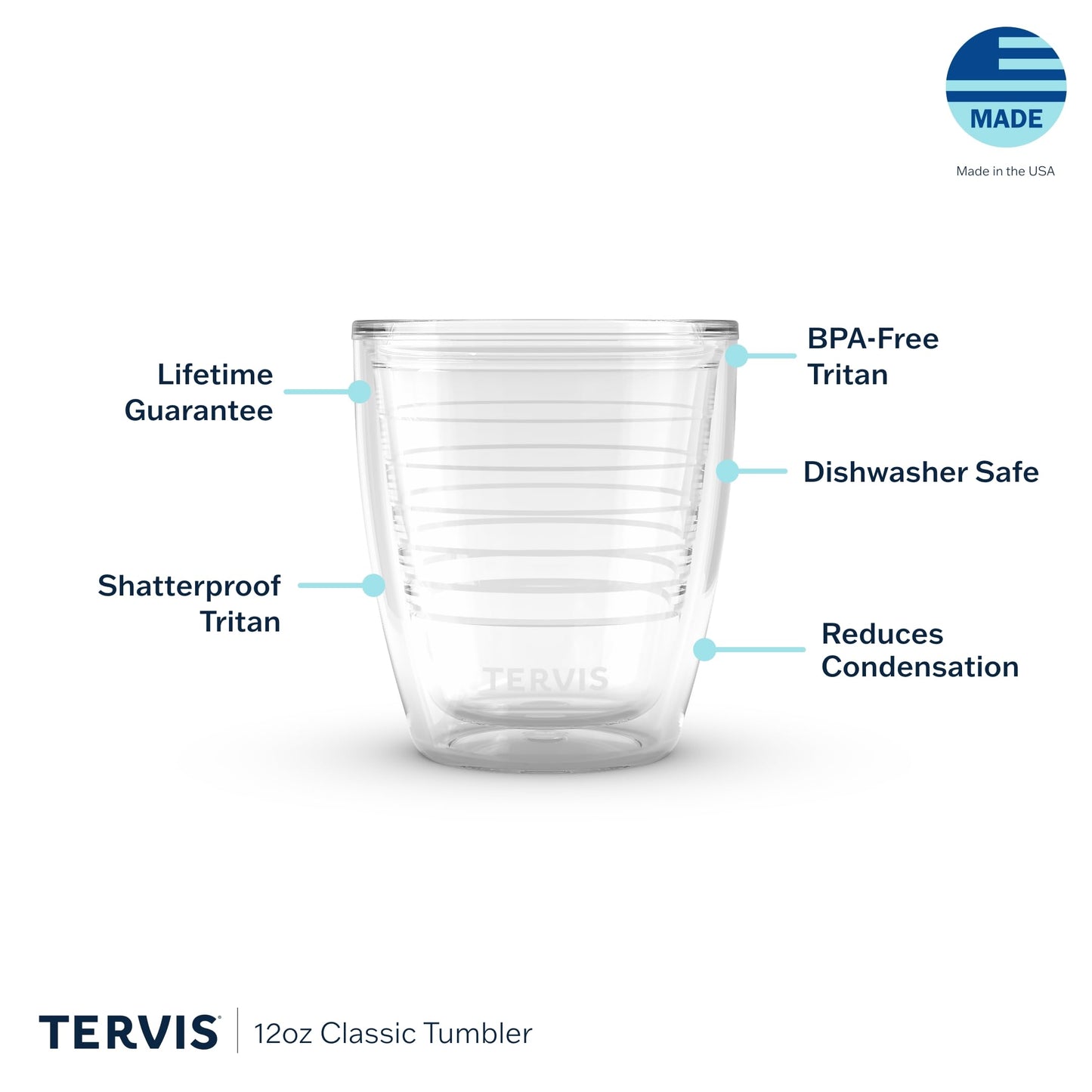 Tervis Tennis Clay Court Collection Brown Grip Doubles Made in USA Double Walled Insulated Tumbler Travel Cup Keeps Drinks Cold & Hot, 12oz, Brown Grip Doubles
