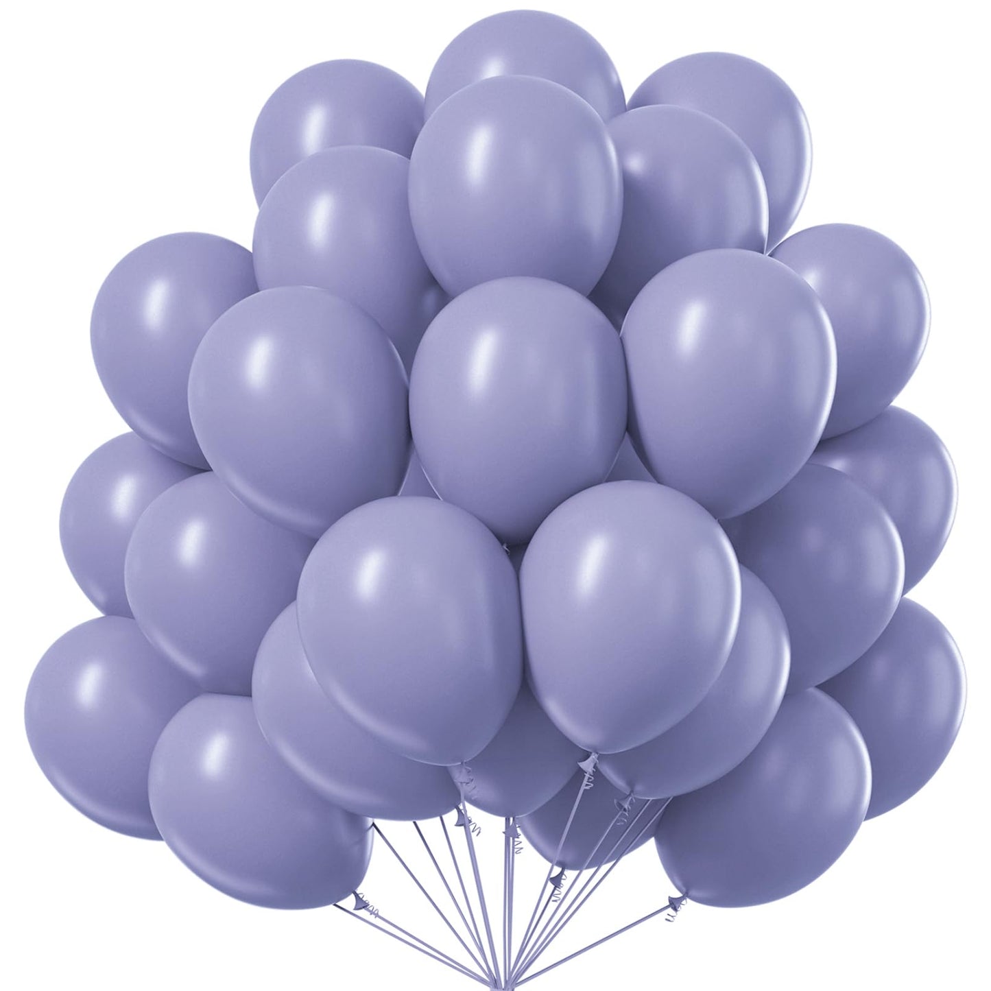 PartyWoo Dusty Blue Balloons 100pcs 12 Inch Boho Dusty Purple Muted Lavender Latex Balloons for Boy Baby Shower Anniversary Bachelorette Graduation Engagement Birthday Party Decorations Blue-F16