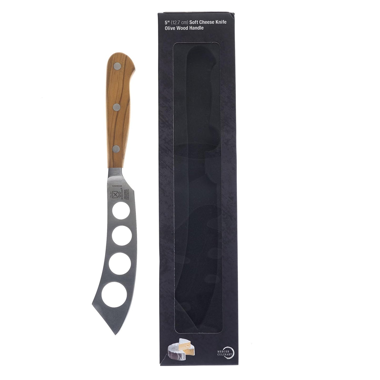 Mercer Culinary Renaissance Olive Wood Soft Cheese Knife, 5-Inch