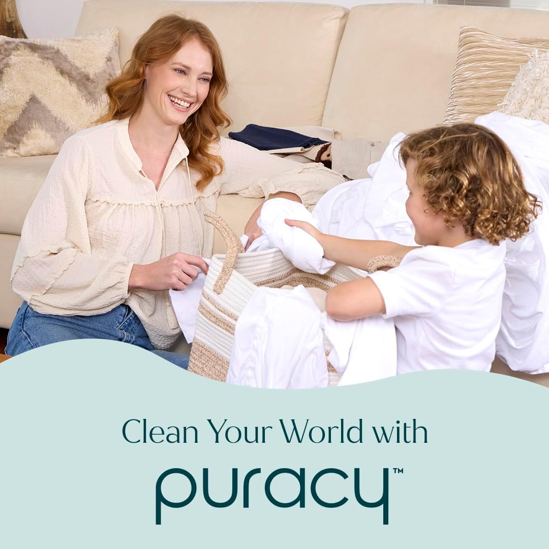 Puracy Stain Remover Spray - Effective Travel & Laundry Cleaner for Clothes, Baby Essentials | 12 fl oz