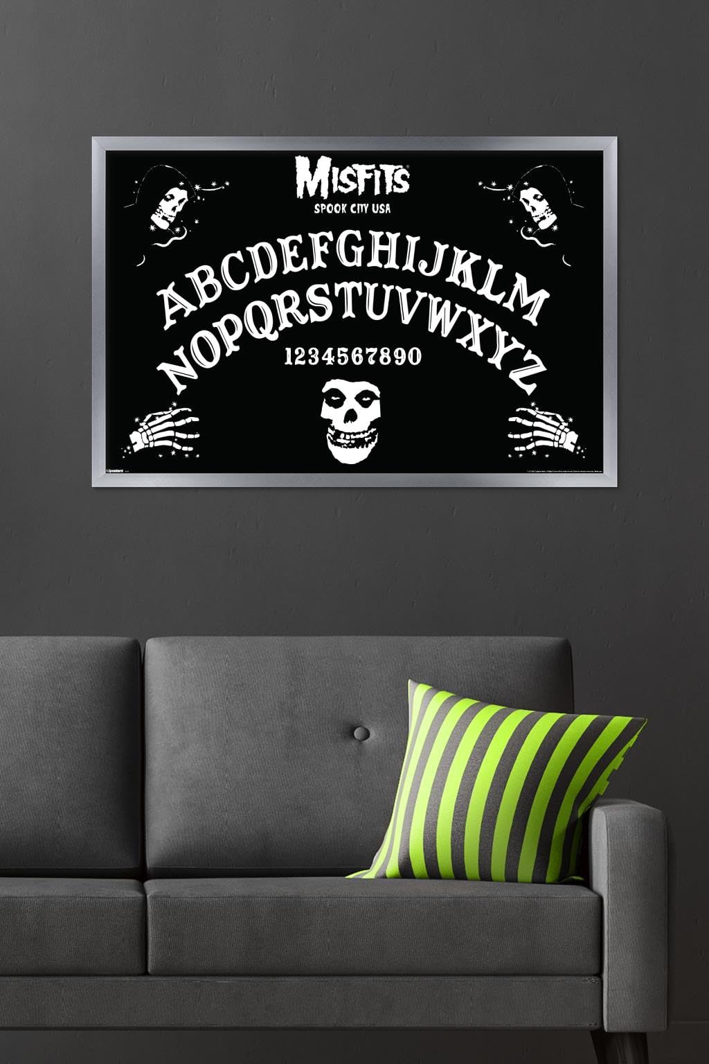 Misfits - Ouija Wall Poster, 34L" x 22.4W", Silver Framed Version