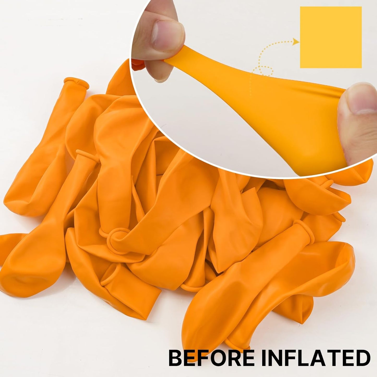 PartyWoo Mustard Yellow Balloons - 100pcs 12 Inch Fall Balloons for Birthday & Baby Showers