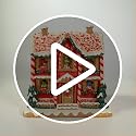 Kurt Adler 9.5-Inch Battery-Operated Gingerbread LED House with Music Box