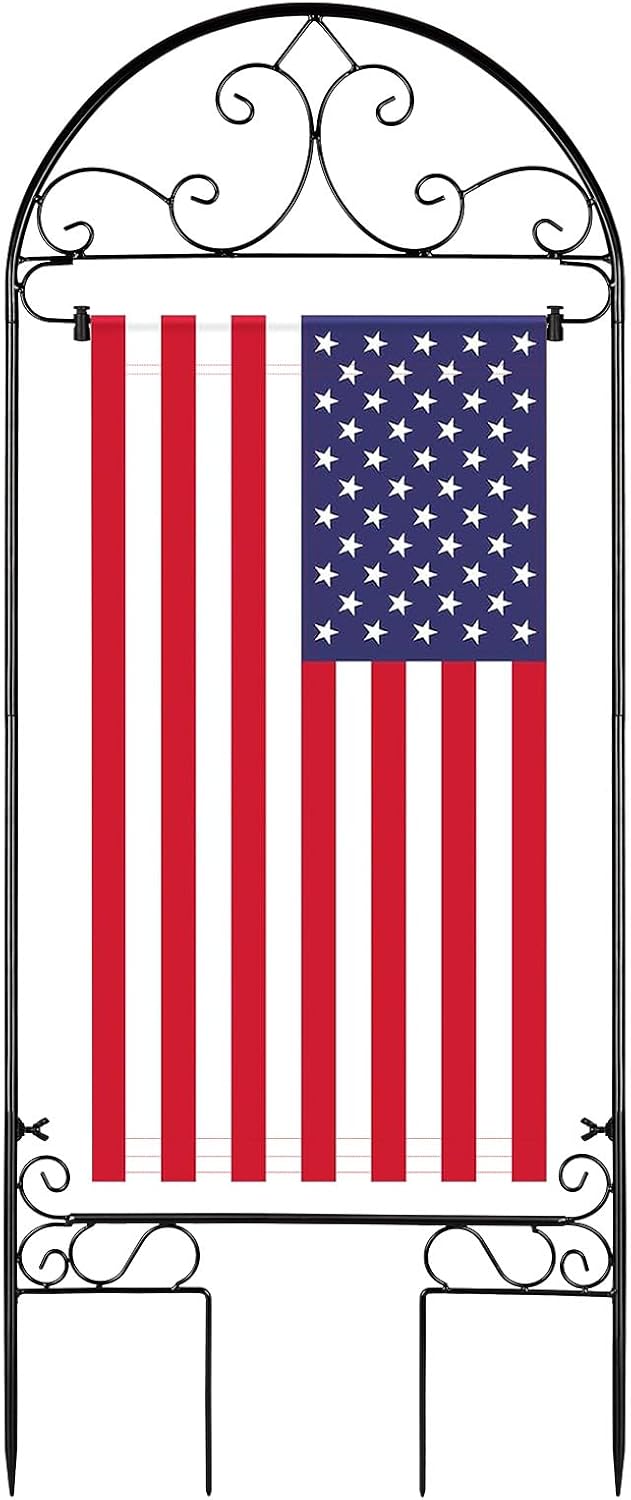 Liitrton Garden Flag Holder Stand - Durable Metal Flagpole Stake for 14" x 25" Flags | Perfect for Seasonal Yard Decor