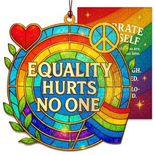 LGBTQ Equality Hurts No One Pride Gifts with story card and envelope, Pride Accessories, Rainbow Decorations, LGBTQ Pride Party Decorations