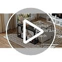 CHOEZON Black Console Table 47.2 inches Minimalist Entryway & Living Room Decor