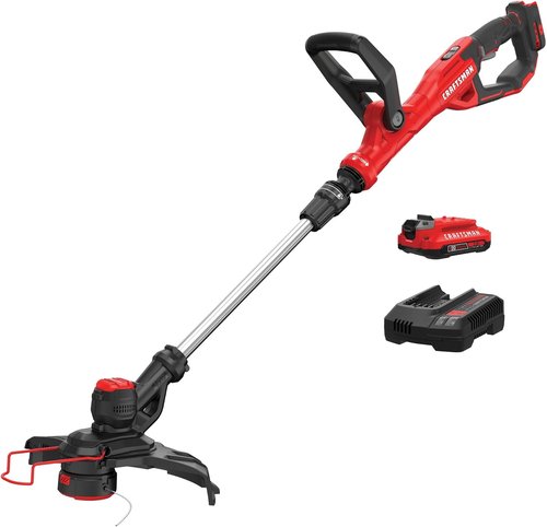 CRAFTSMAN V20 Cordless Weed Wacker - Lightweight String Trimmer & Edger with 2.0 Ah Battery & Charger