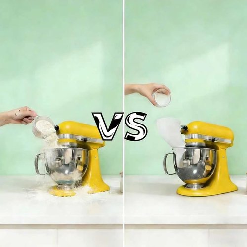 **KitchenAid Flour Funnel - Easy-Pour Mixer Attachment for 4.5-5 Qt Tilt-Head Mixers | Prevents Spills**