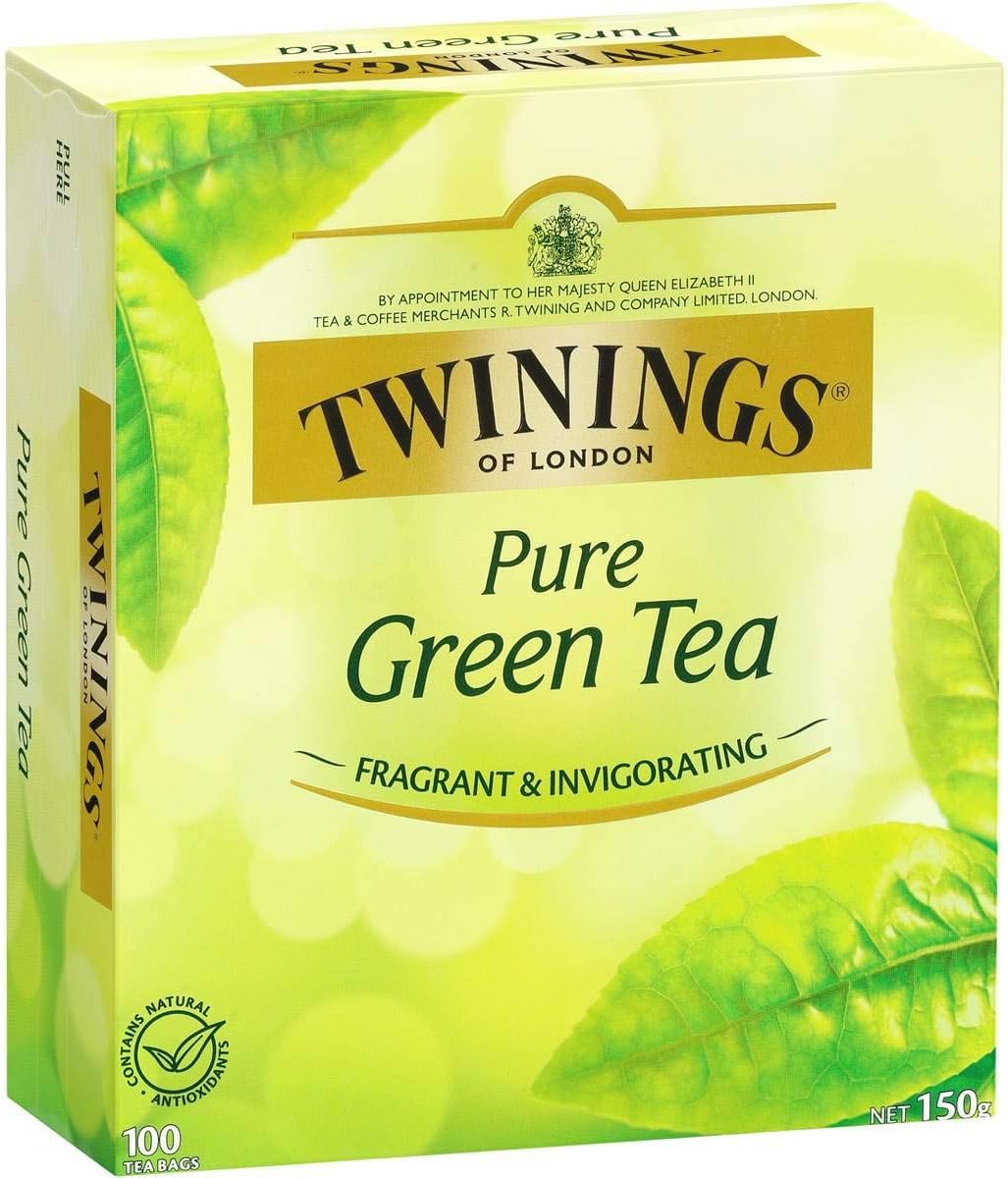 Twinings Green Tea Bags - All-Natural, Pure Flavor - 100 Count Pack