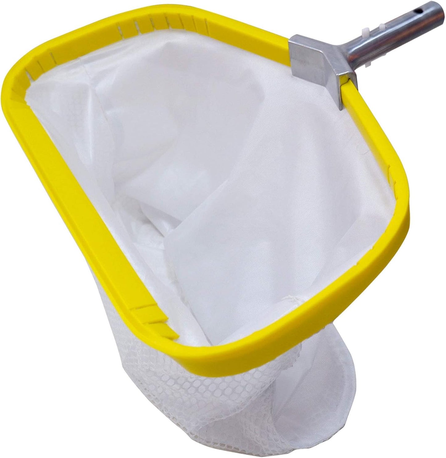 Skiennix Professional Pool Net - Heavy Duty Skimmer Rake with Aluminum Frame | 19.5-Inch Fine Mesh Bag for Leaf & Silt Cleanup