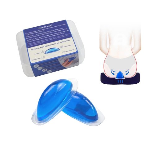 CoolBloom Hemorrhoid Ice Pack (2 Packs) - TPU Ultra-Soft Reusable Gel Pad | Fast Pain & Swelling Relief | Perineal Cold Therapy for Postpartum/Surgery (Women & Men)