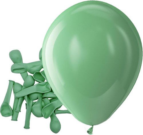Bezente Sage Green Latex Balloons - 150 Pack 5-Inch Round Helium Balloons for Birthday & Wedding Decor