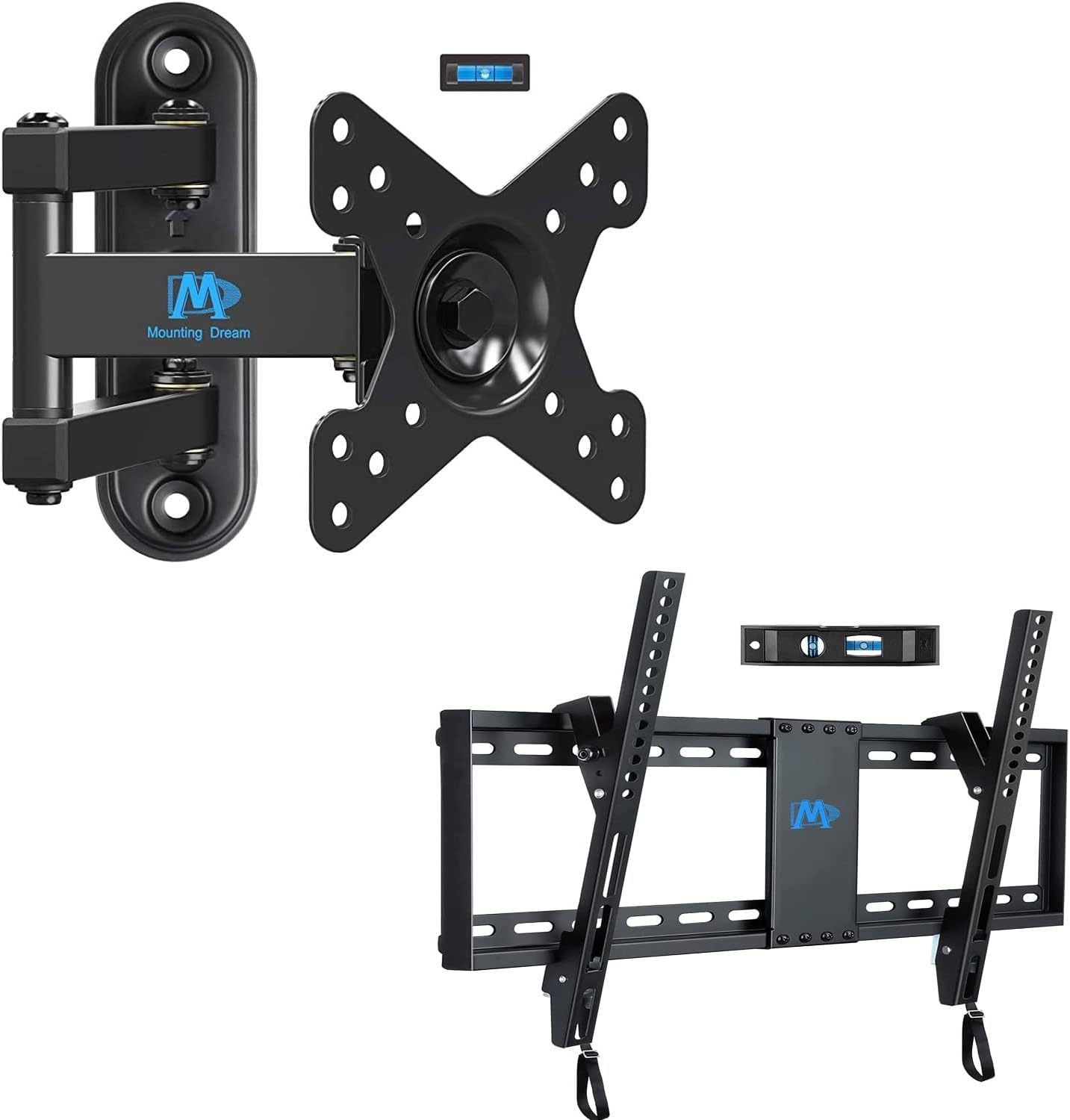 Mounting Dream Tilt TV Wall Mount for 37-75 Inch TVs - Full Motion Monitor Mount for 10-26 Inch Screens