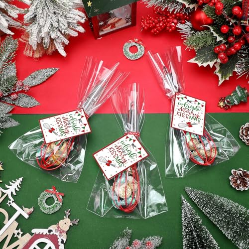 Nuogo 6-Pack Christmas Neighbor Gift Whisks with Cards, 8 Inch