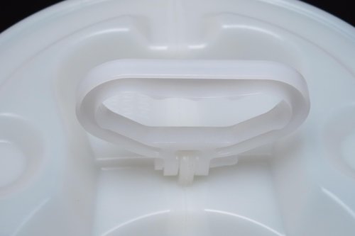 HOANK Oil Storage Container Automotive - Translucent Recycle Oil Jug - 5.5 Gallon Oil Container Automotive - ext. dia. 11.5" x 14.75" H. (Lid Included)
