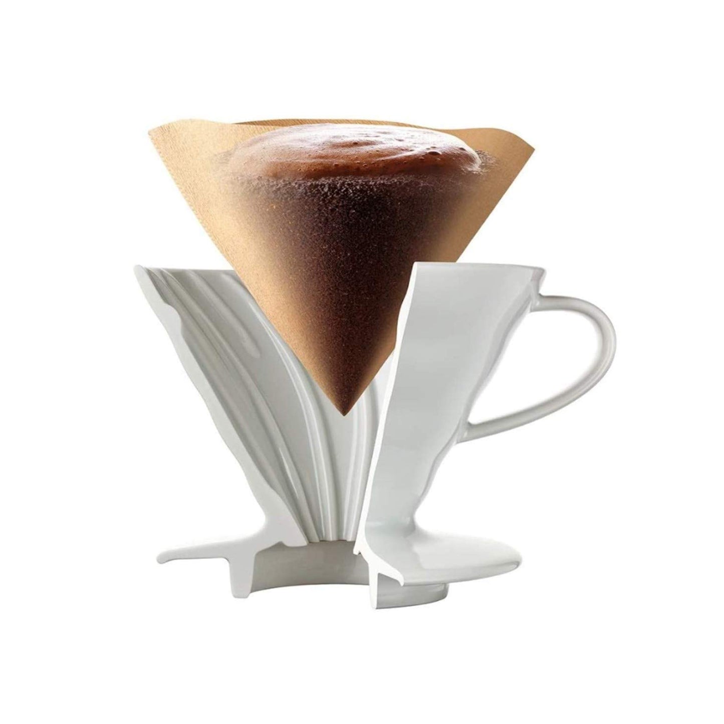 Hario V60 Size 03 Coffee Paper Filters 40-Count Boxed (Total of 40 Sheets) (Natural)