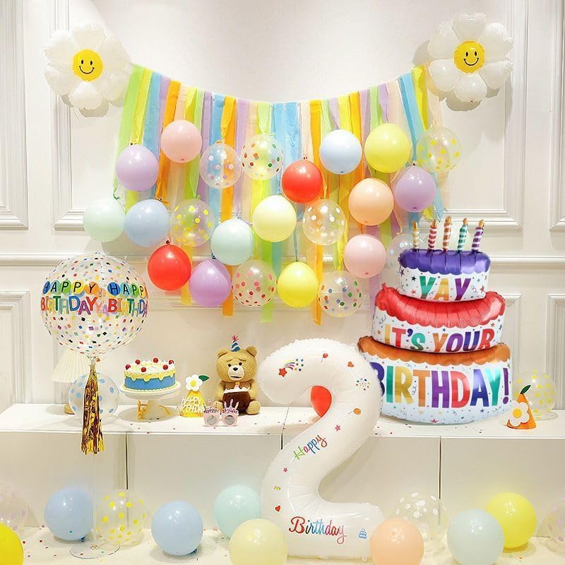 MAQIHAN Pastel Crepe Paper Streamers - 6 Rolls, 492ft for Valentine's, Easter & Birthday Decor