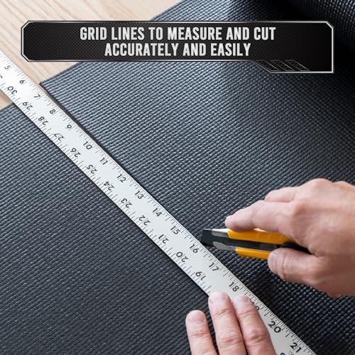 Precision Defined Toolbox Liner 16 ft x 16 in Non-Slip Drawer Organizer Black