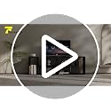 Tangkula Black Wood Grain 3-Piece TV Console Set for 50-65 Inch Flat Screen, DIY Media Storage