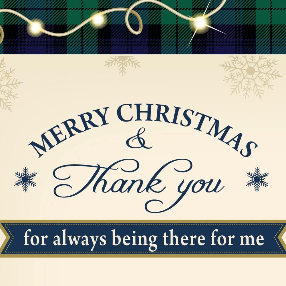 Prime Greetings Christmas Card for Brother - Eco-Friendly Thick Card Stock | 5in x 7.75in with Premium Envelope