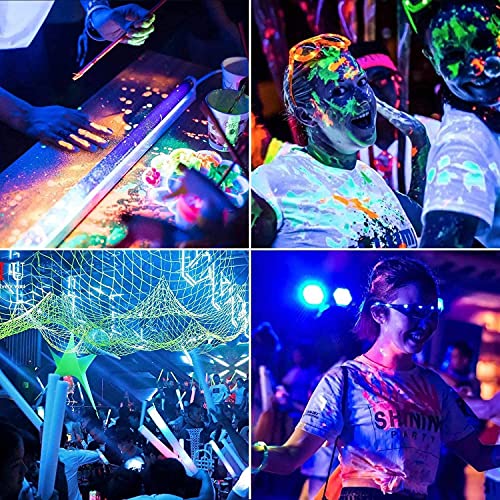 YANYCN 4 Pack 240W LED Black Light Flood Lights Outdoor Waterproof Neon Party Halloween