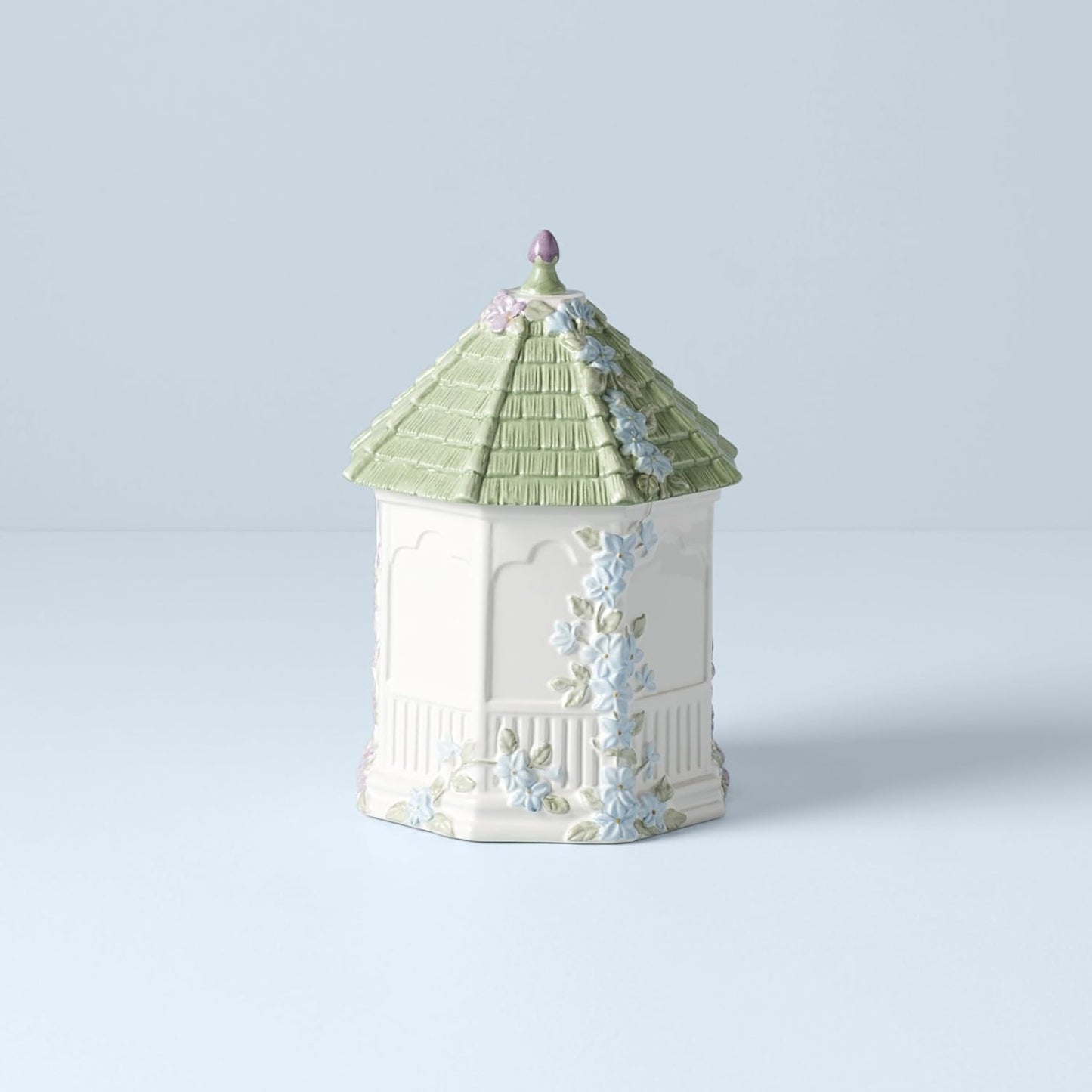 Lenox Butterfly Meadow Cookie Jar - 10-Inch Figural Gazebo Design in Elegant White