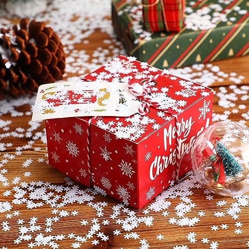 Harrycle Christmas Snowflake Confetti Decoration 200g White – PET Glitter Snowflakes