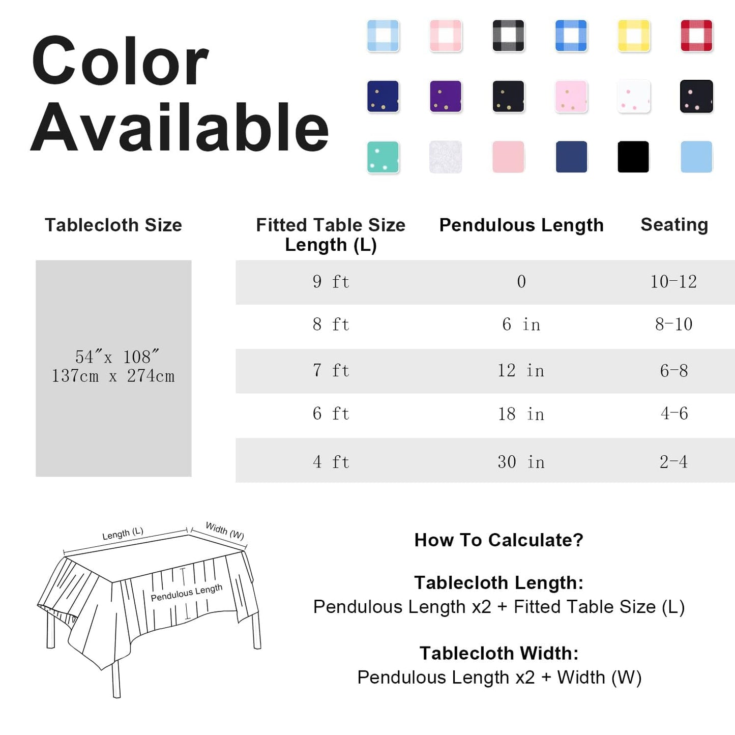 LIKAJON 2 Pack Pink and White Checkered Tablecloth, Pink Plastic Table Cloths for Parties Disposable, 54x108 in Waterproof Rectangular Pink Gingham Camping Tablecloth for Birthday, Party, Baby Shower