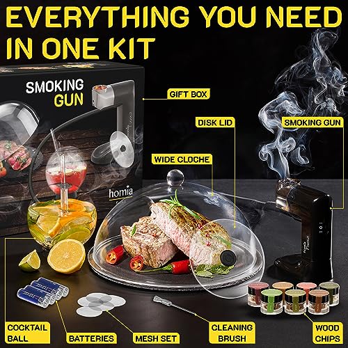 Premium Cocktail Smoker Kit - Whiskey Smoke Infuser with Accessories & Wood Chips - 1 Piece