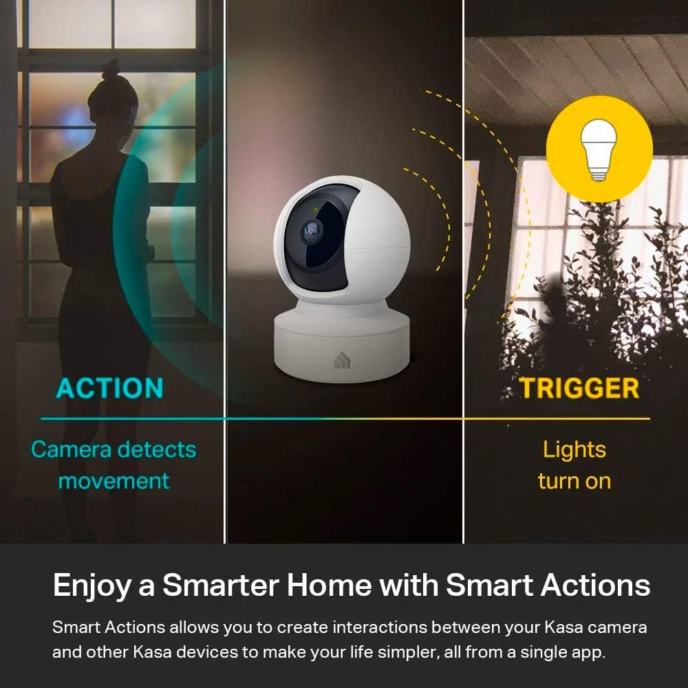 Kasa 1080p Indoor Pan/Tilt Security Camera - Baby & Pet Monitor with Motion Detection, Night Vision & 2-Way Audio