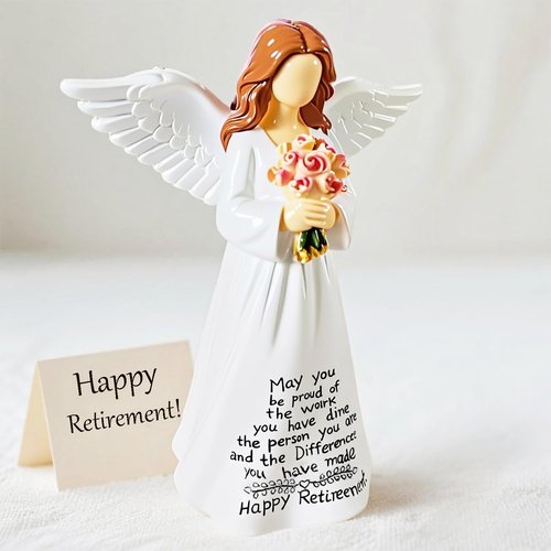 Angel Figurine - Thoughtful Retirement Gift for Women | Perfect Farewell Decoration - 5.5”