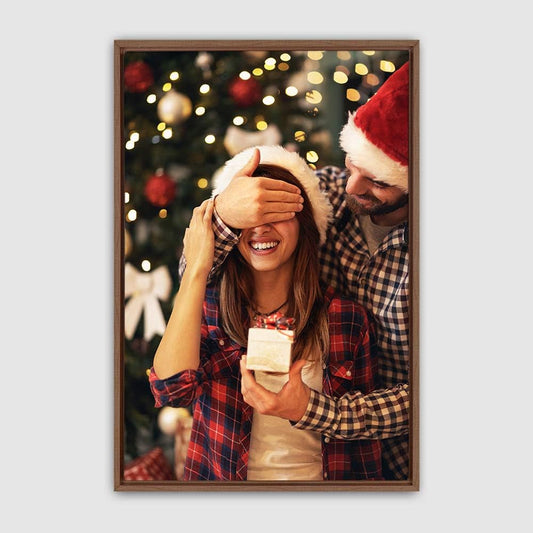 Wall26 Framed Canvas Wall Art - Custom Living Room & Bedroom Decor, Ready to Hang - 24"x36", Natural Frame