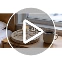 Natural Beige Marble Vanity Tray - 9.44 Inch Round Bathroom & Kitchen Organizer