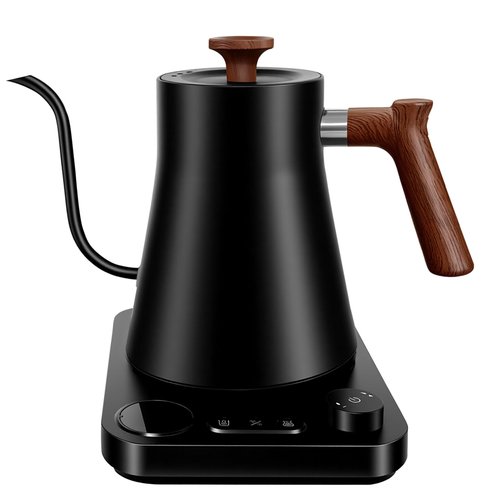 Gooseneck Electric Kettle with Temperature Control, 0.9L Pour Over Coffee Kettle, 1200W Fast Boil, Stainless Steel Interior, Auto Shut-Off & Boil-Dry Protection, for Coffee and Tea (black)
